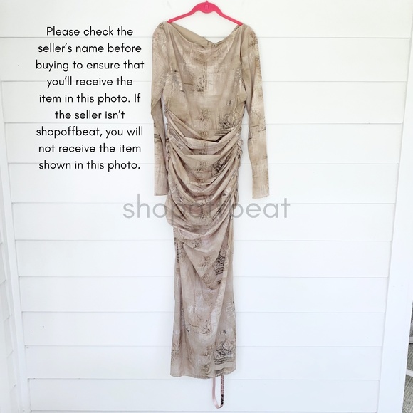 NEW House of CB Lanetta Pale Sage Print Maxi Dress Large+ XL - Picture 14 of 17